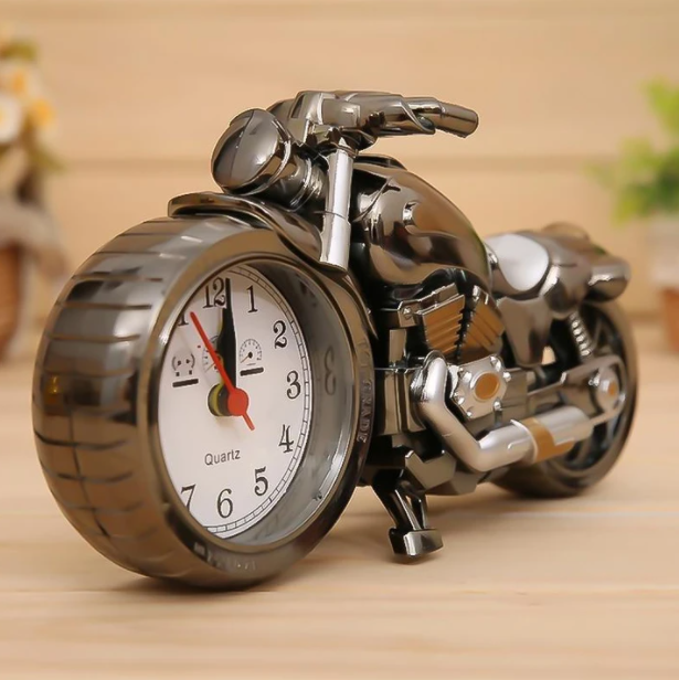 Retro Motorfiets Wekker MotoTime Uniek Design