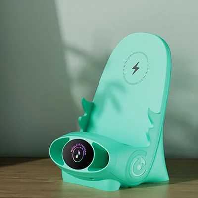 Draadloze Snellader Stoel met Telefoonhouder