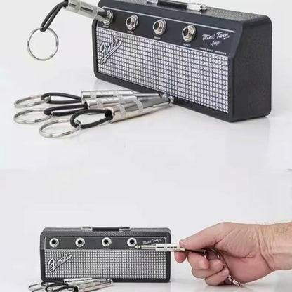 Muziek Sleutelhanger Gitaar Vorm Met Liefde Voor Muziek