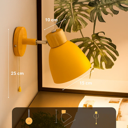 Scandinavische Wandlamp Modern Hout Design