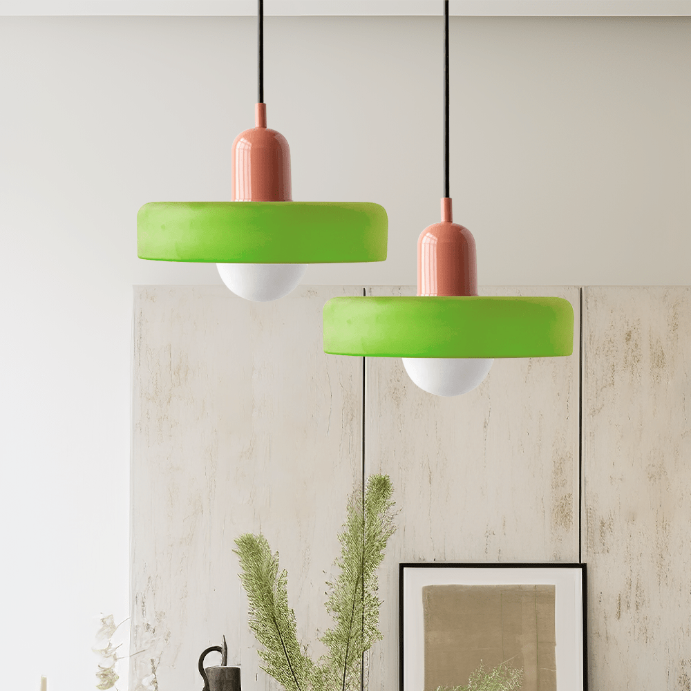 Kleurrijke Hanglamp Modern Glazen Design voor Woonkamer