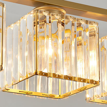 Moderne Hanglamp Art Deco Stijl Glazen Kroonluchter