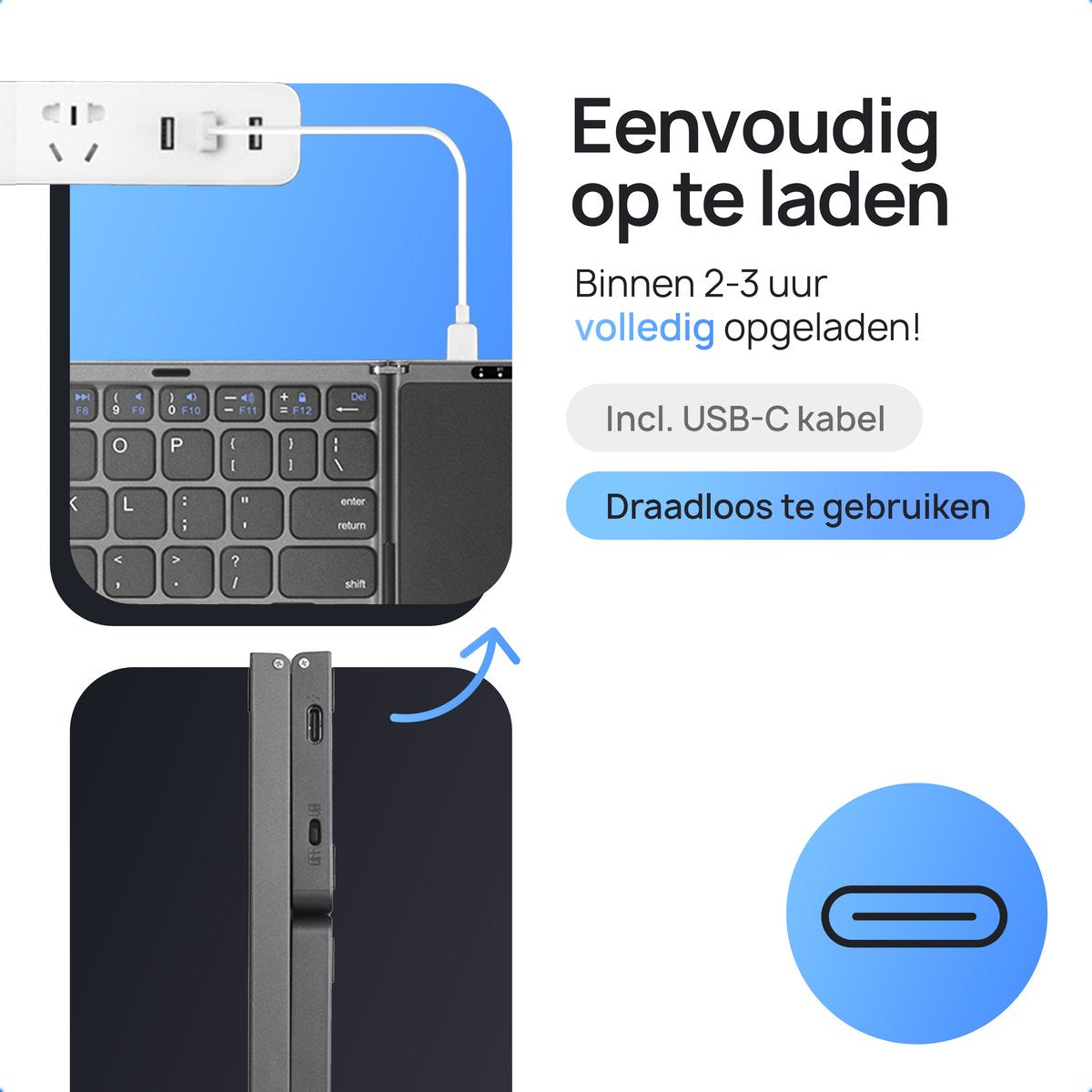Draadloos Toetsenbord voor Efficiënt Typen op Elke Apparaat