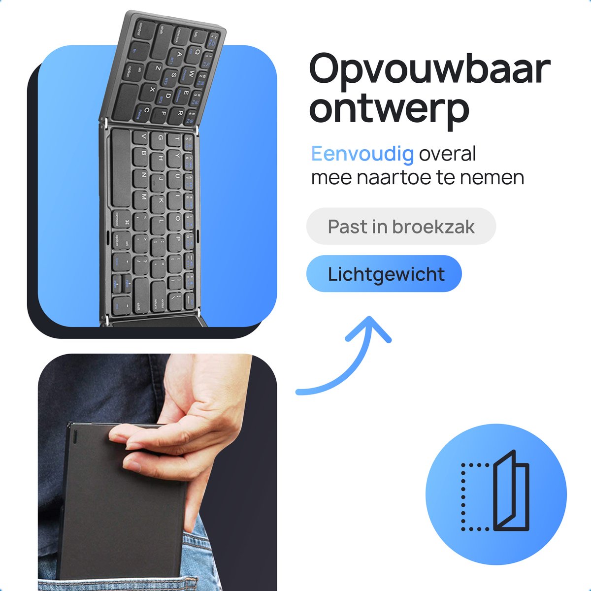 Draadloos Toetsenbord voor Efficiënt Typen op Elke Apparaat