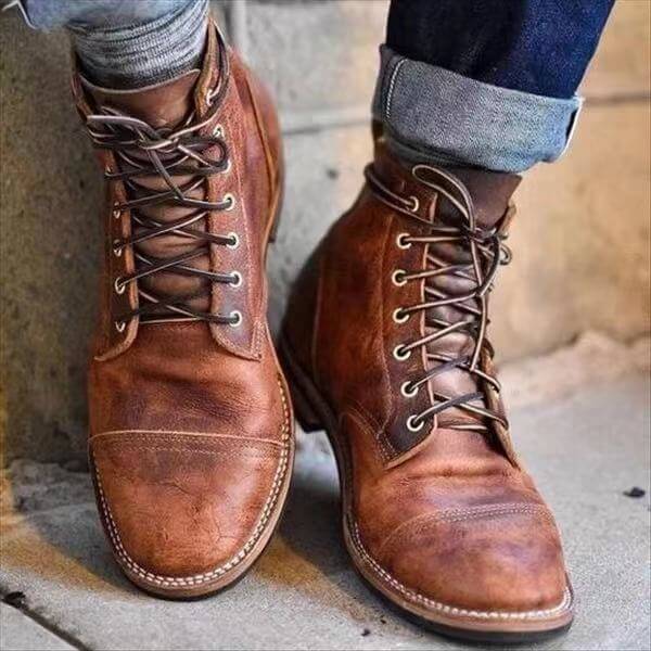 Leren Laars voor Mannen - Hoogwaardig Leer Zwarte Stijl - Velinix