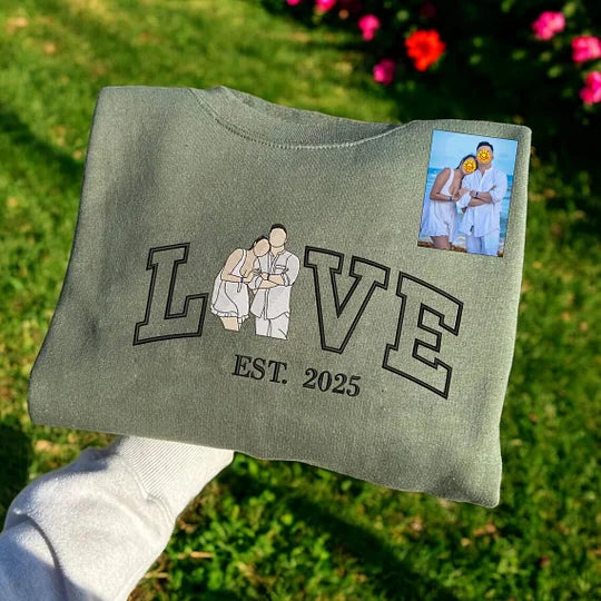 Gepersonaliseerde Liefdestrui met Borduurwerk voor Koppels