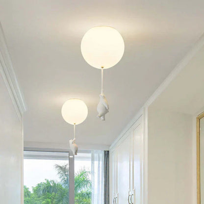 Kinder Plafondlamp Beer en Ballon Cloud Bear Speelkamer