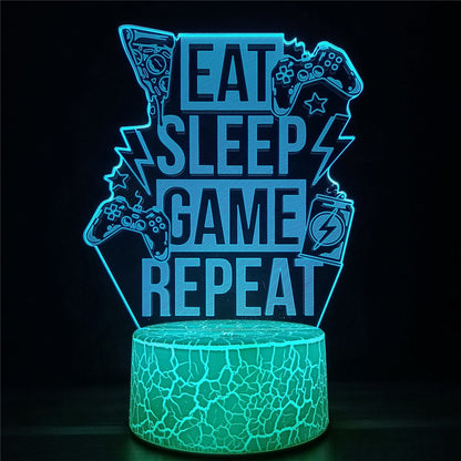 Gamer Lamp met 3D LED Verlichting voor Een Ultieme Game Ervaring