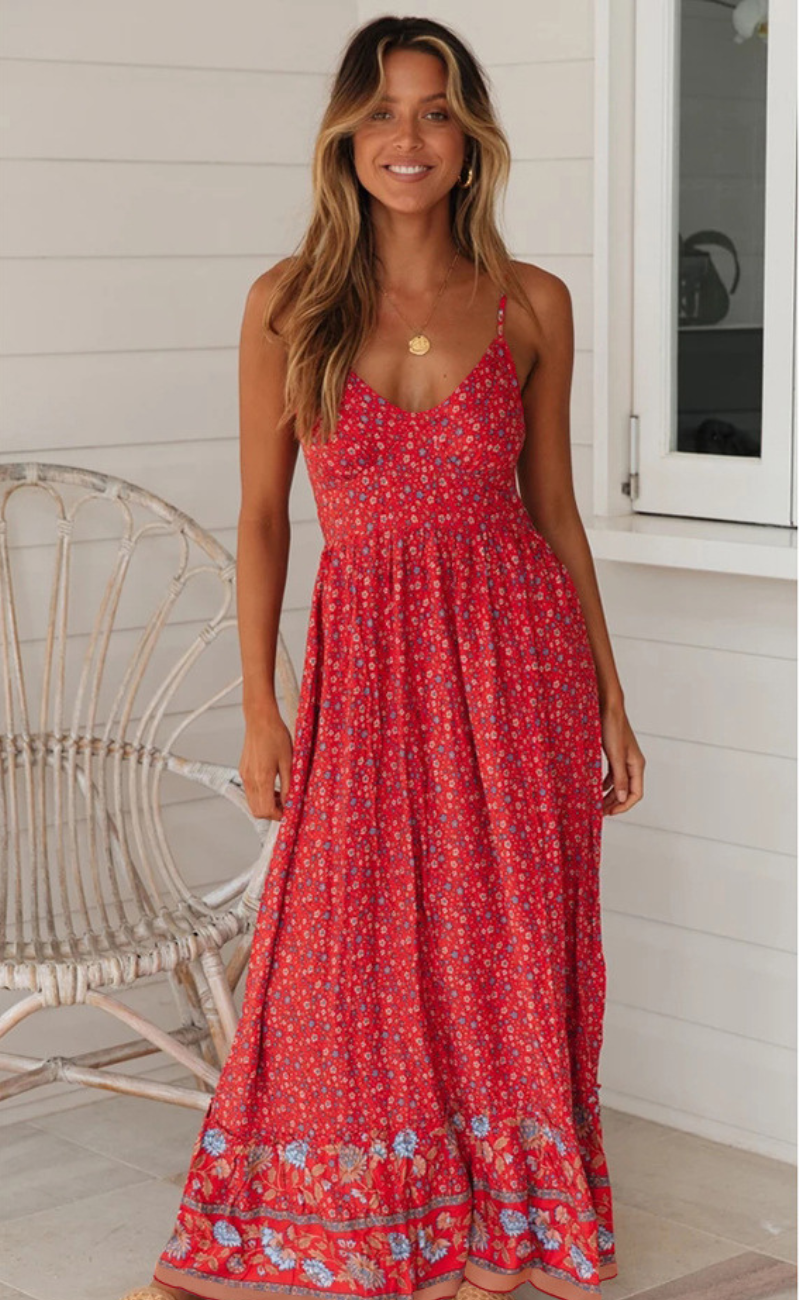 Molli™ – Dames Zomerjurk Met Bloempatroon Elegante Pasvorm Ademend-3