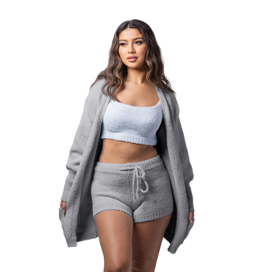 Zachte Pyjama Set voor Vrouw Comfortabel en Chique