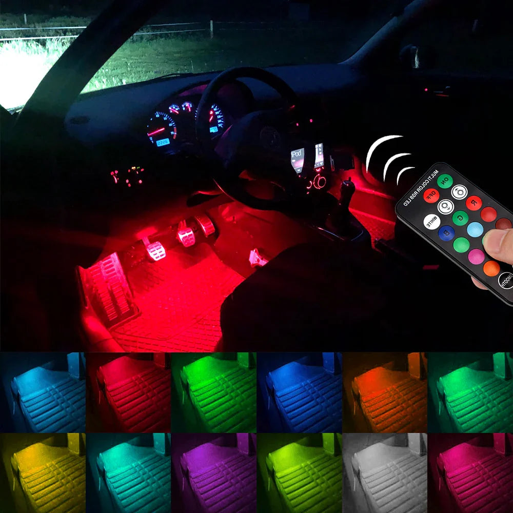 Auto Verlichting Set met Kleurende LED Lampen