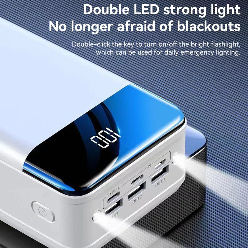 50.000mAh Power Bank Super Snell Opladen voor Telefoon Tablet Laptop