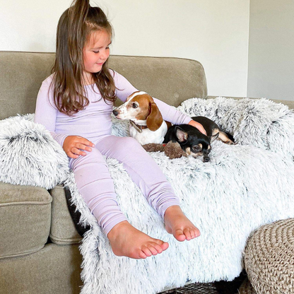 Waterafstotend Hondenbed met Zacht Vegan Bont en Antislip Bodem