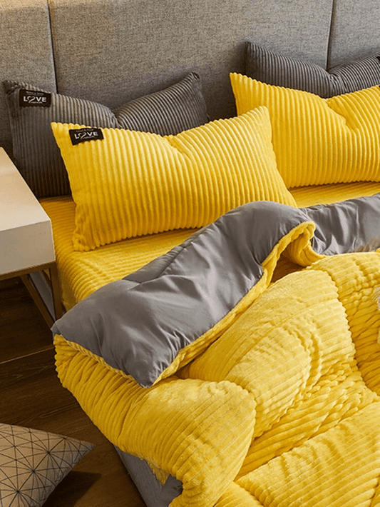 Warme Fleece Winterbeddenset met Fluwel voor Koude Nachten - Velinix