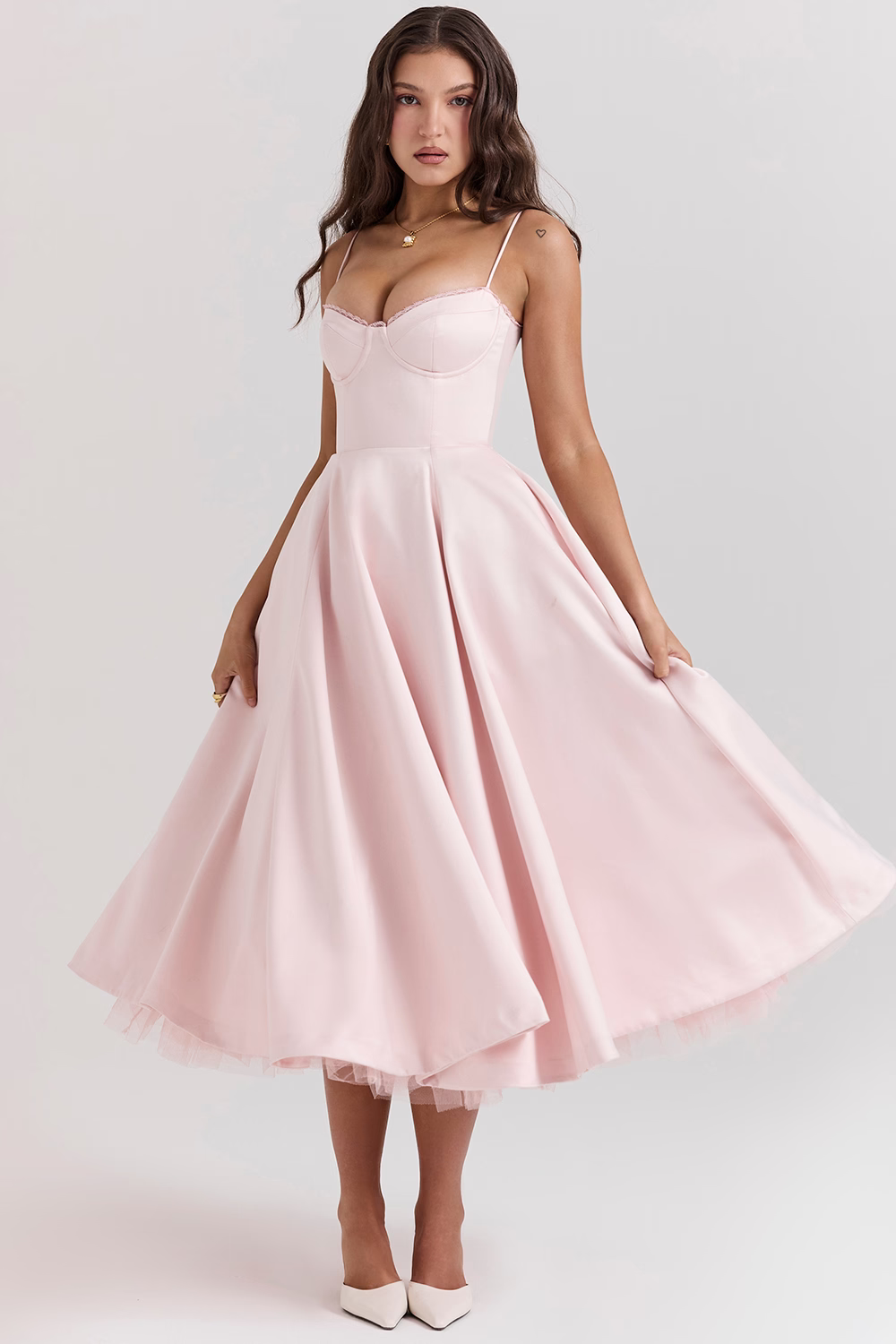 Celestia™ – Dames Galajurk met Verstelbare Bandjes en Elegante Tule Rok-5
