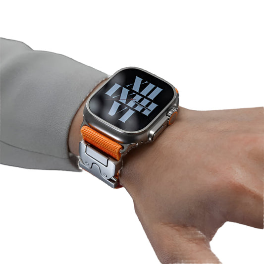Stretchband voor Apple Watch - Luxe Nylon Band Comfortabel en Stijlvol - Velinix