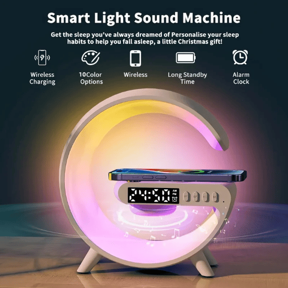Bluetooth Speaker met Verlichting en Wekkerfunctie