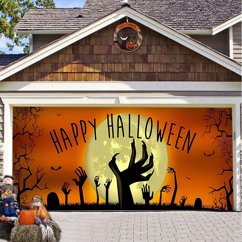 Halloween Garagedeur Shade Spookachtig Decoratie