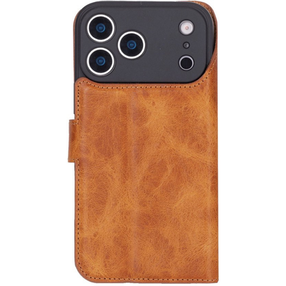 Telefoonhoesje Leer met Pasjeshouder en Kickstand