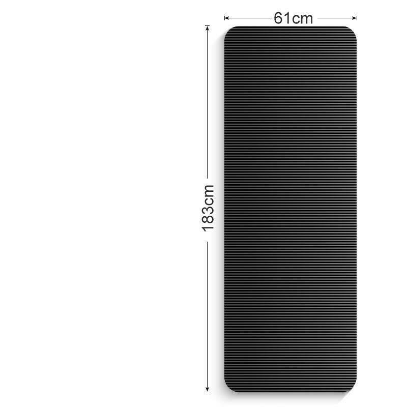 Yoga Mat Zwarte Anti-slip Fitness Mat