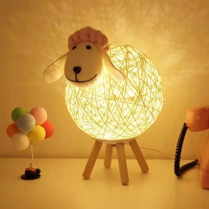 Schaap Nachtlamp LED Tafellamp Dimbaar Handgemaakt - Velinix