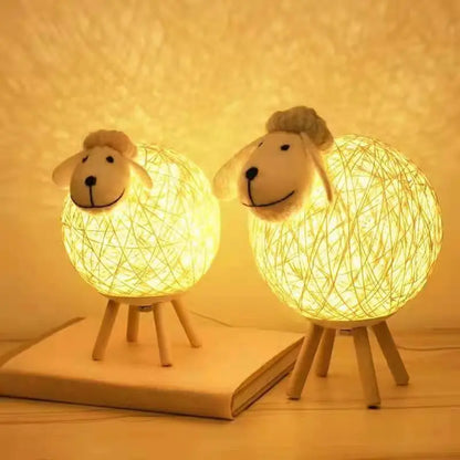 Schaap Nachtlamp LED Tafellamp Dimbaar Handgemaakt