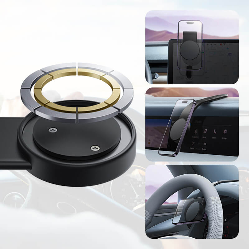 Magnetische Telefoonhouder met Oplader voor Auto