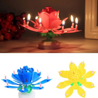 Lotus Kaars Unieke Vorm Veelkleurig Decoratief