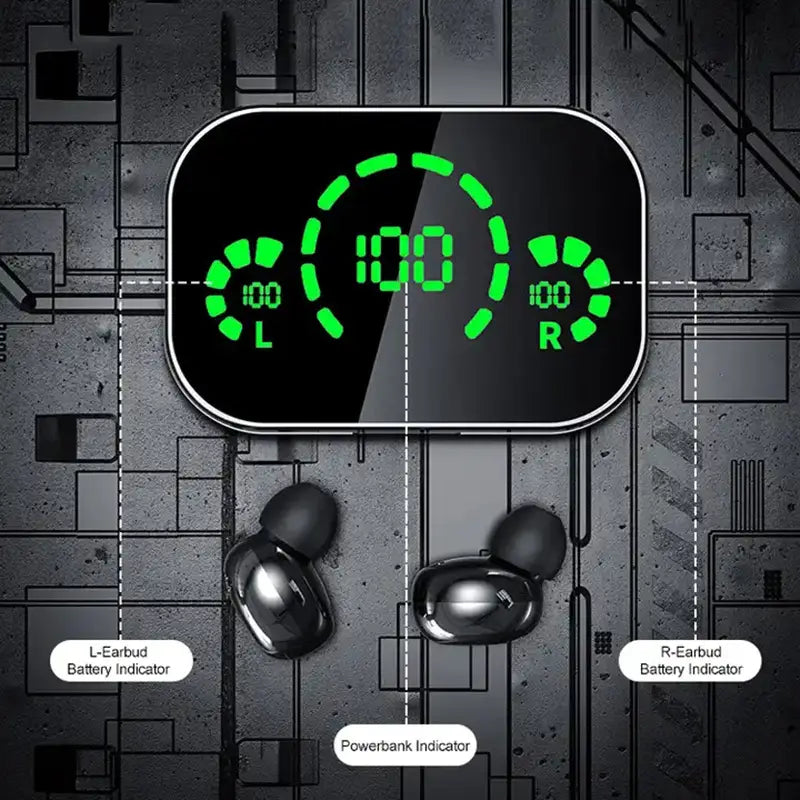 Draadloze Earbuds met Oplaadcase en Sterke Bass