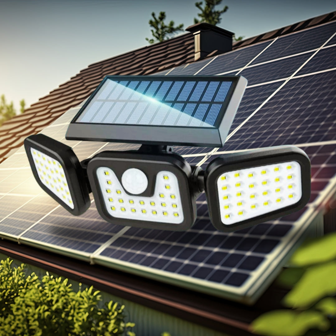LED Solar Wandlamp Drievoudige Verlichting voor Buiten