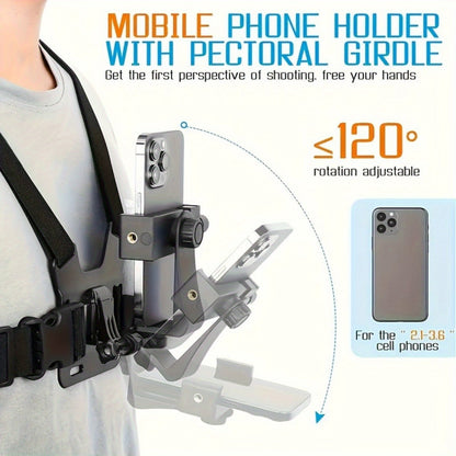 Telefoonhouder Verstelbaar voor Smartphone en Actiecamera