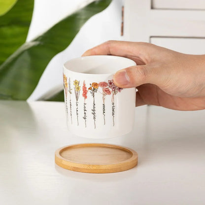 Keramische Cactuspot met Drainage Gepersonaliseerd Binnengebruik