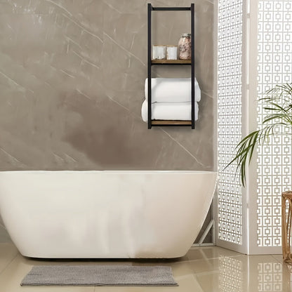 Badkamer Handdoekhouder Wit Compact en Netjes