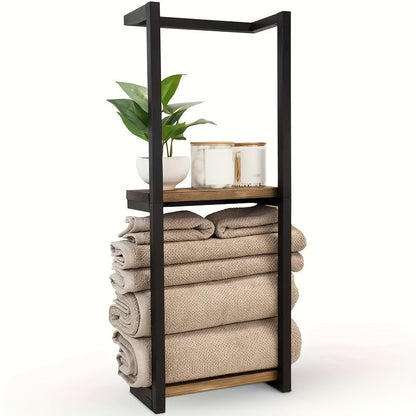 Badkamer Handdoekhouder Wit Compact en Netjes