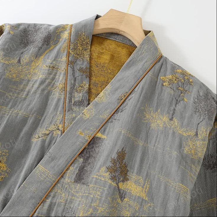 Katoenen Pyjama Set Neutrale Kleuren Zacht en Comfortabel