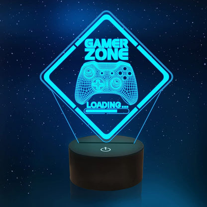 Gamer Lamp met 3D LED Verlichting voor Een Ultieme Game Ervaring