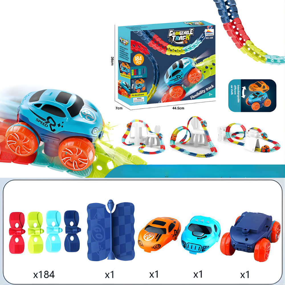 Racebaan Speelgoed Flexibel Looping Auto Set