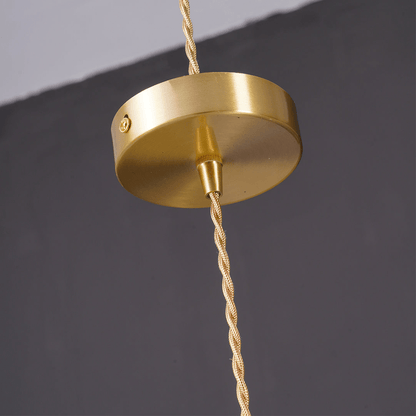 Hibiscus Hanglamp Glas en Messing Verstelbaar E27