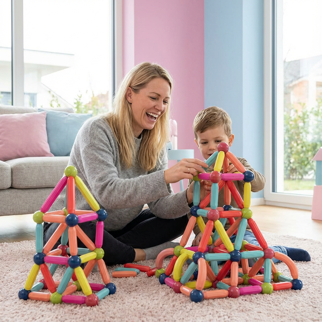 Magnetische Bouwstenen Set voor Kinderen Creatief Spelen