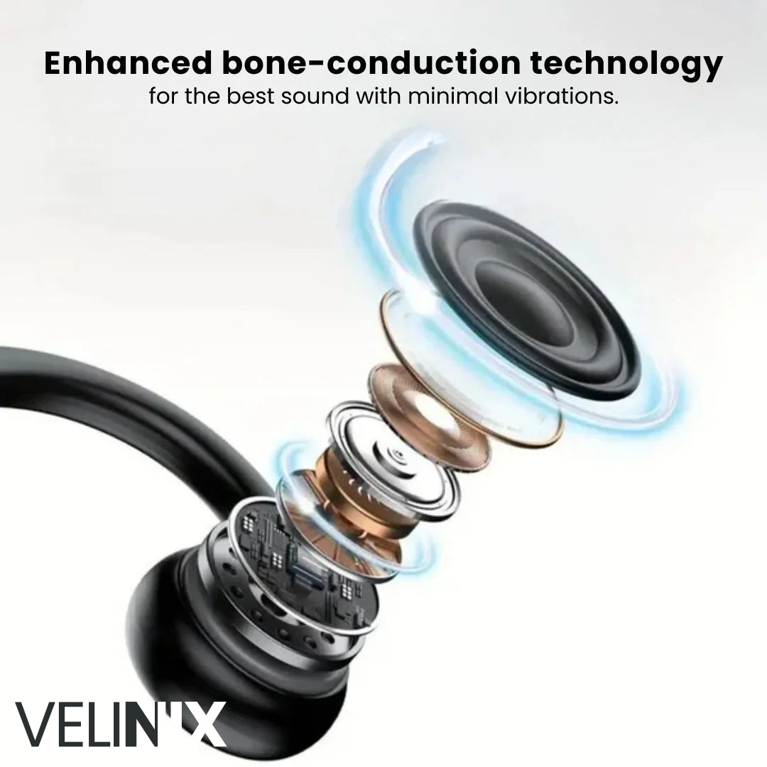 BoneSound™ – Draadloze Koptelefoon met Botgeleiding voor Sporten & Veiligheid