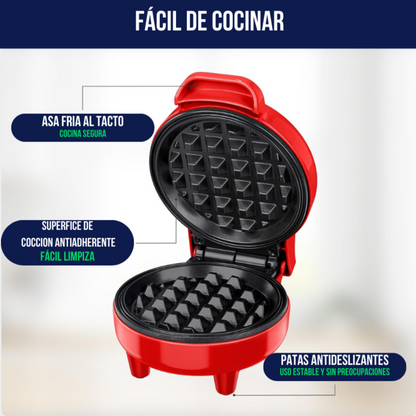 Mini Wafelmaker | Elektrische Wafelijzer voor Thuisgebruik