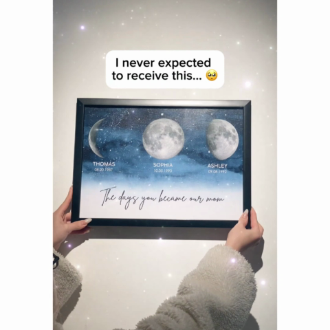 Maanfase Poster Luxe Celestiaal voor Mama