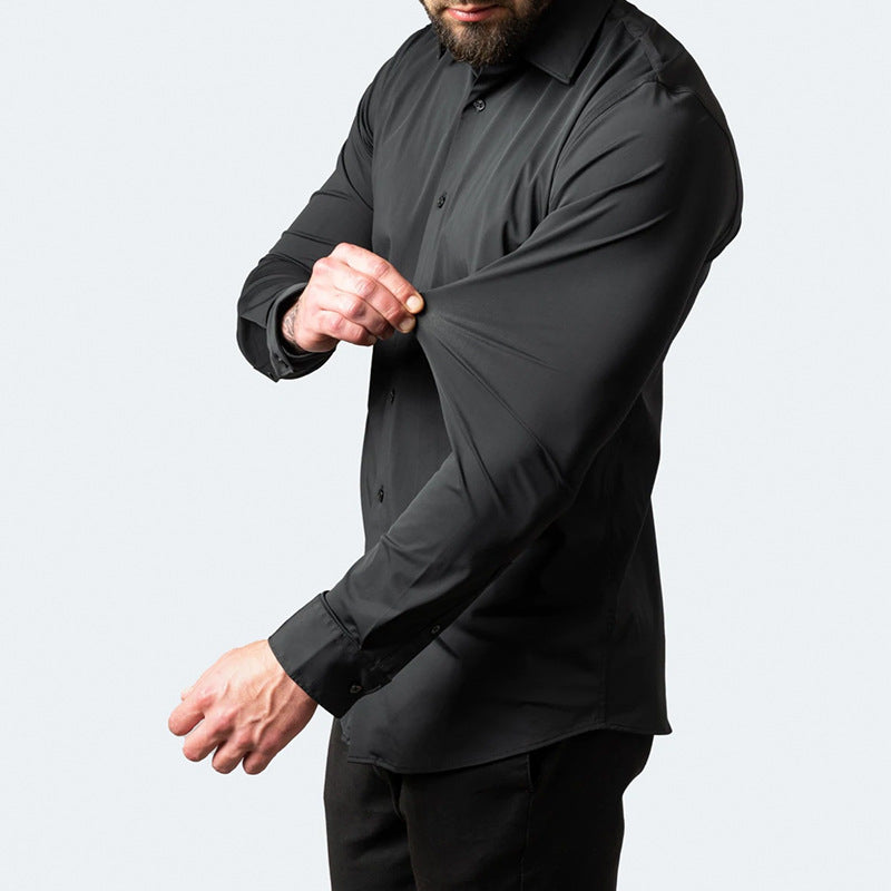 Velinix Heren Overhemd Kreukelvrij Stretch Stof