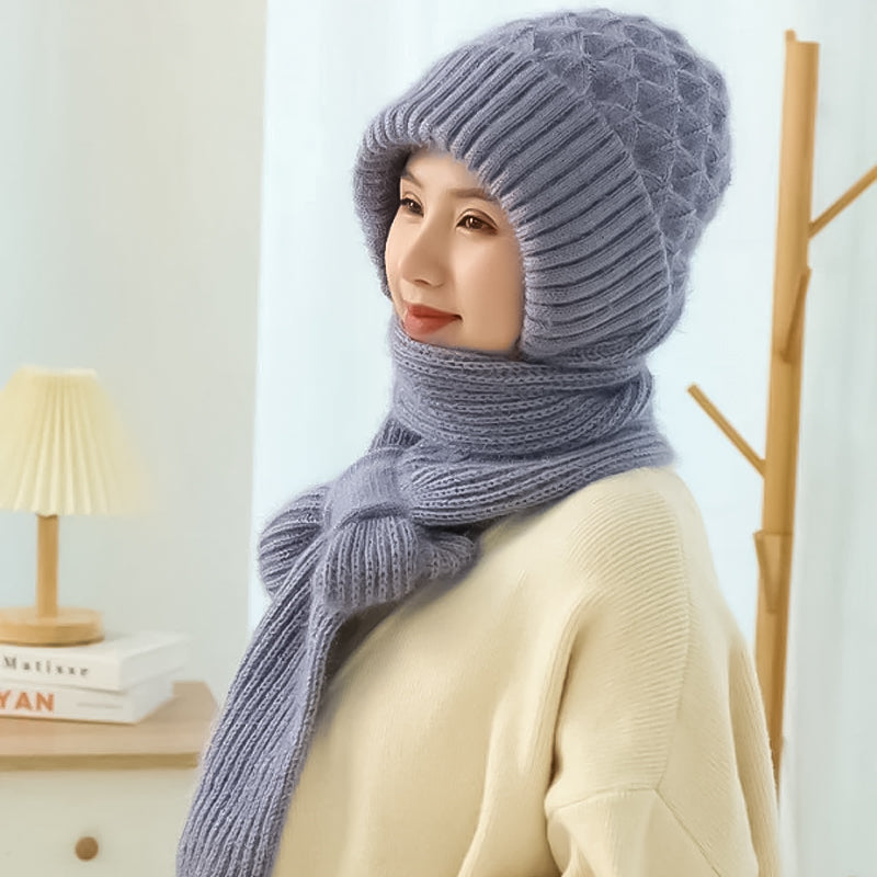 Dames Sjaal Muts 2-in-1 Set Warm en Stijlvol