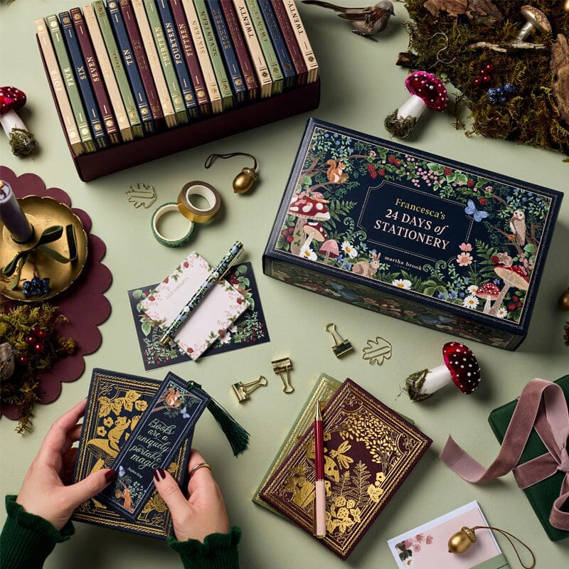 Schrijfwaren Adventskalender 24 Dagen Duurzaam met Kalender 2025