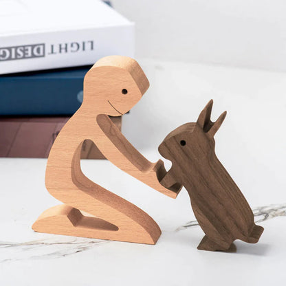Houten Dierenfiguren Gegraveerd Uniek Milieuvriendelijk Cadeau