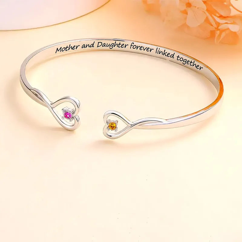 Moeder Dochter Armband Zilver Kado Liefde