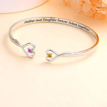 Moeder Dochter Armband Zilver Kado Liefde