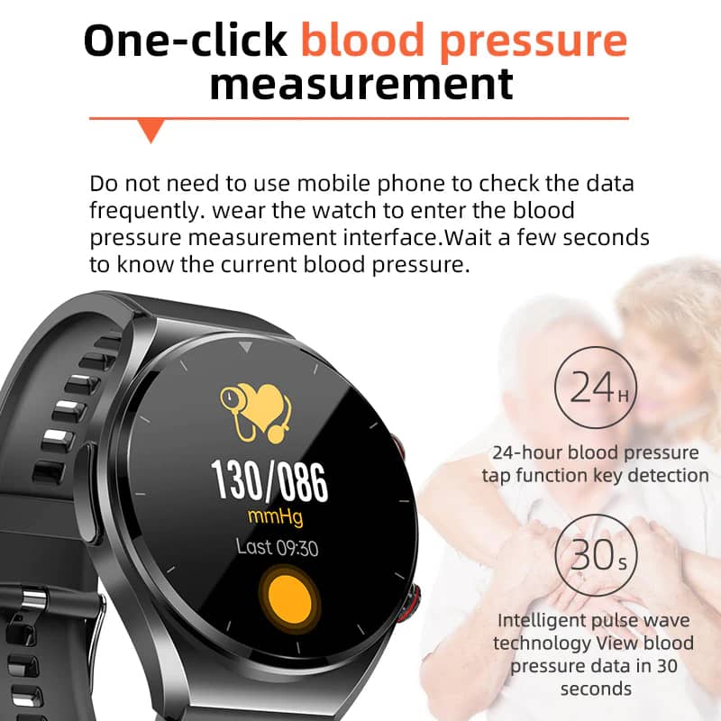 Smartwatch Suga Pro met ECG en Hartslagmonitoring