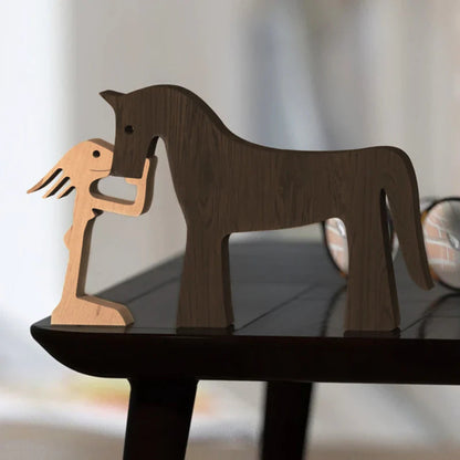 Houten Dierenfiguren Gegraveerd Uniek Milieuvriendelijk Cadeau